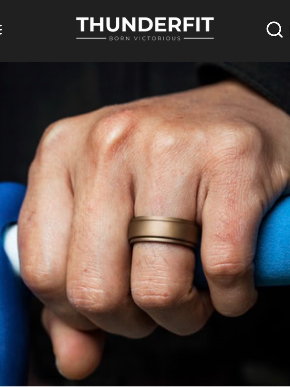 Men's Bronze Silicone Ring - Bronze
